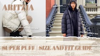 ARITZIA  SUPER PUFF SIZE amp FIT GUIDE [upl. by Kilby]