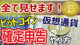 ビットコイン・仮想通貨の確定申告のやり方全て見せます [upl. by Nnaillek]