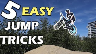 5 Easy Jump Tricks For Beginners  Mountain Bike Skills [upl. by Charlot]