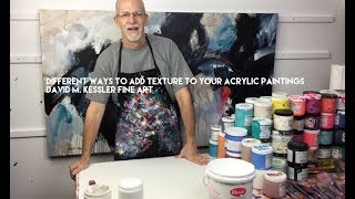 How to Create Texture in an Acrylic Painting [upl. by Sila11]