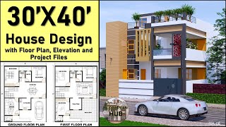 30X40 House Design  5bhk  1200Sq Ft  Floor Plan and Elevation [upl. by Abehsile]