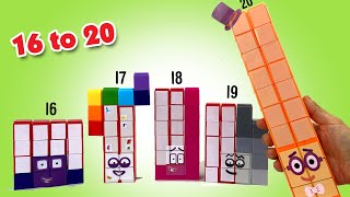 Lets Build Numberblocks 16 to 20 Building Blocks Set of 60 by CBeebies  Keiths Toy Box [upl. by Marks]