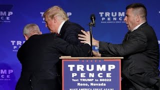 Donald Trump rushed off stage during rally in Nevada [upl. by Yenduhc333]