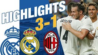 Real Madrid vs AC Milan 31 EXTENDED HIGHLIGHTS amp GOALS [upl. by Boland]