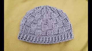 The Basketweave Hat Crochet Tutorial [upl. by Tiras]