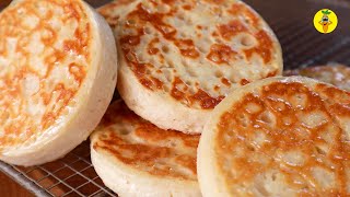 Traditional Homemade British Crumpet Recipe [upl. by Alidia937]