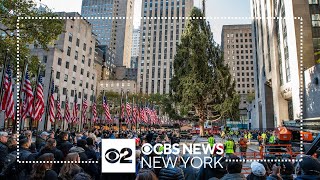 NYPD ready for annual Rockefeller Center tree lighting tonight [upl. by Aushoj]