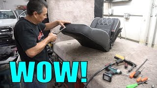 HOW THE PROS MAKE CUSTOM CAR SEATS [upl. by Ecikram]