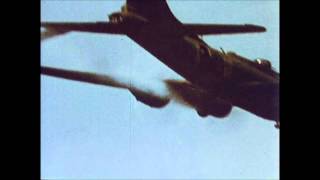 B17 Flying Fortress Attacked by Me109s [upl. by Enaffit863]