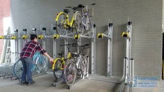 Two Tier Bike RackWith Vertical Lift（ARS Type） [upl. by Sylirama]