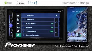 How To  AVH210EX  Bluetooth Settings [upl. by Harpp]