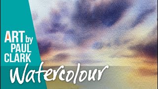 How to paint skies in watercolour by Paul Clark [upl. by Gannes]