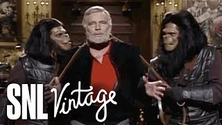 Monologue Charlton Heston is Captured by Apes  SNL [upl. by Ynagoham]