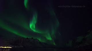 Unter dem Polarlicht  Echtzeit Nordlichter Videoaufnahmen vom März 2018 Meditativ [upl. by Mae]