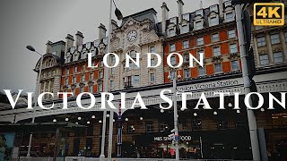 London Victoria Station Walk Through England 4K [upl. by Analra]