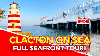 CLACTON ON SEA  Full tour of Clacton On Sea Essex England  4K [upl. by Mighell]