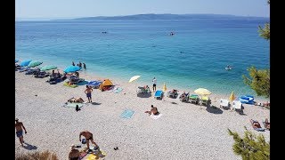 Plaža Oseka Baška Voda  Beach Baska voda Croatia [upl. by Kaplan40]