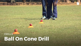 Ball on Cone Drill  Cricket [upl. by Muraida]