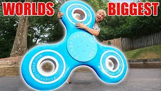 WORLDS BIGGEST FIDGET SPINNER [upl. by Weitman]