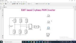 Three Phase PWM Inverter using MATLAB  Simulink [upl. by Adnyleb]