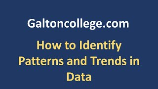 How to Identify Patterns and Trends in Data [upl. by Suirad30]