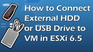 How to MountConnect USB Drive to VM in ESXi 65  Tutorial 5 [upl. by Paulette]