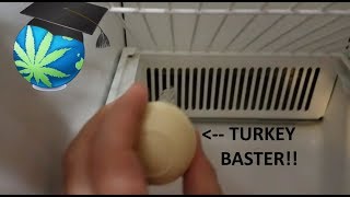 Fix A Clogged Fridge Defrost Drain WITHOUT Opening Panels  How To [upl. by Cassell]