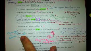 Sonnet 130 Shakespeare – analysis [upl. by Aerona]