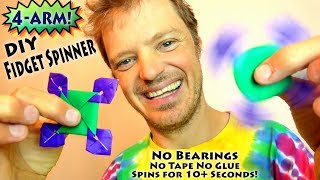 DIY Fidget Spinner WITHOUT BEARINGS [upl. by Jeanne]