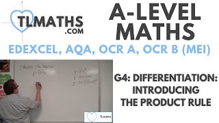 ALevel Maths G410 Differentiation Introducing the Product Rule [upl. by Hsoj]