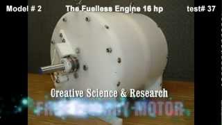 The Fuelless Engine Model  2  16 hp  Free Energy Electric Motor  Self Running Motor [upl. by Charil]