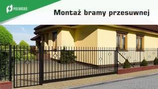 Montaż bramy przesuwnej  Polargos Sp z oo [upl. by Nwahsad]