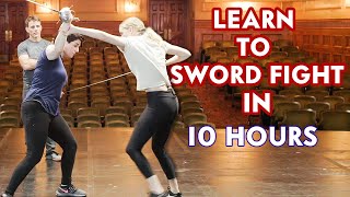 Mastering Basic Sword Fighting in 10 Hours  Vanity Fair [upl. by Esinaej374]