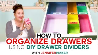 How to Organize Your Drawers  DIY Drawer Dividers [upl. by Gnirol]