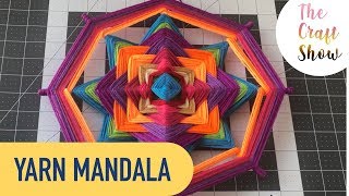 HOW TO WEAVE YARN MANDALA  MANDALA ART GODS EYE TUTORIAL [upl. by Obelia]