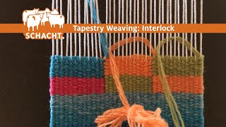 Tapestry Weaving Weft Interlock [upl. by Atsocal]