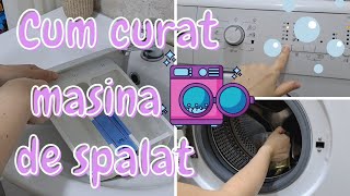 Cum curat masina de spalat 💦 Curatarea masinii de spalat cu otet si bicarbonat [upl. by Hancock]