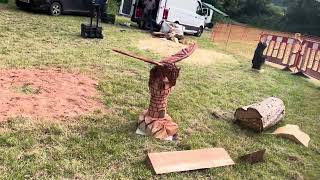 A fabulous range of wooden sculpture at Caerleon festival 2024 [upl. by Daniele]