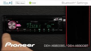 How To  DEHX6900BT  Bluetooth Settings [upl. by Kabab]