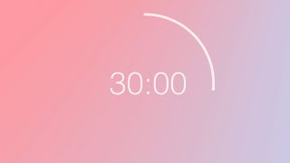 30 minute countdown timer  Pastel Color Wheel background [upl. by Josias]