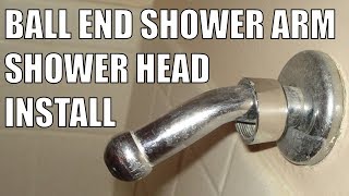 Ball End Shower Arm Shower Head Installation Adapter [upl. by Girish30]