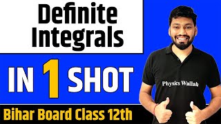 DEFINITE INTEGRALS in One Shot  Bihar Board Class 12th [upl. by Nanfa]