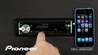 How To  DEHX6800BT  Bluetooth Audio [upl. by Clarinda]