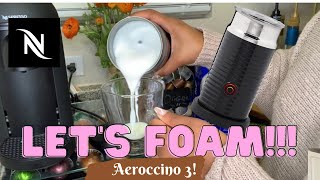 How To Foam Milk With Aeroccino 3 Make Coffee With Foam Tips amp Tricks  Easy Foamed Latte Recipe [upl. by Lednik]