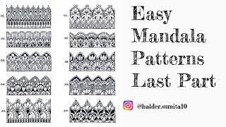 100 Easy Mandala Patterns For Beginners  Last Part [upl. by Edwyna213]