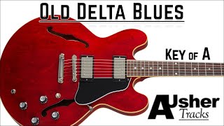 Old Delta Blues in A major  Guitar Backing Track [upl. by Nollek149]