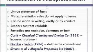 Misrepresentation Lecture 1 of 4 [upl. by Kutchins]