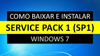 Como instalar o Service Pack 1 no Windows 7 Método offline [upl. by Rostand169]