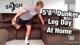 58quot Dunker Workout Jump Higher At Home NO EQUIPMENT [upl. by Adabelle]