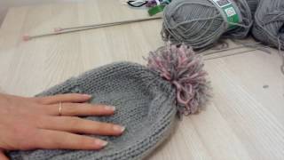 Bonnet tricot facile a faire [upl. by Scever]